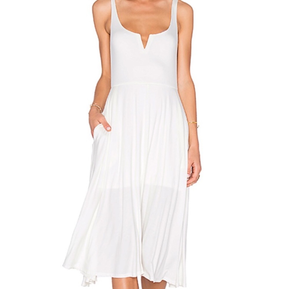 House of Harlow Revolve Ella White Tank Midi Dress